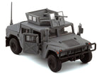 HUMVEE 4-CT Military Vehicle Matt Gray with Alternative Tops 1/64 Diecast Model Car by BM Creations-1