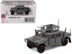 HUMVEE 4-CT Military Vehicle Matt Gray with Alternative Tops 1/64 Diecast Model Car by BM Creations-4