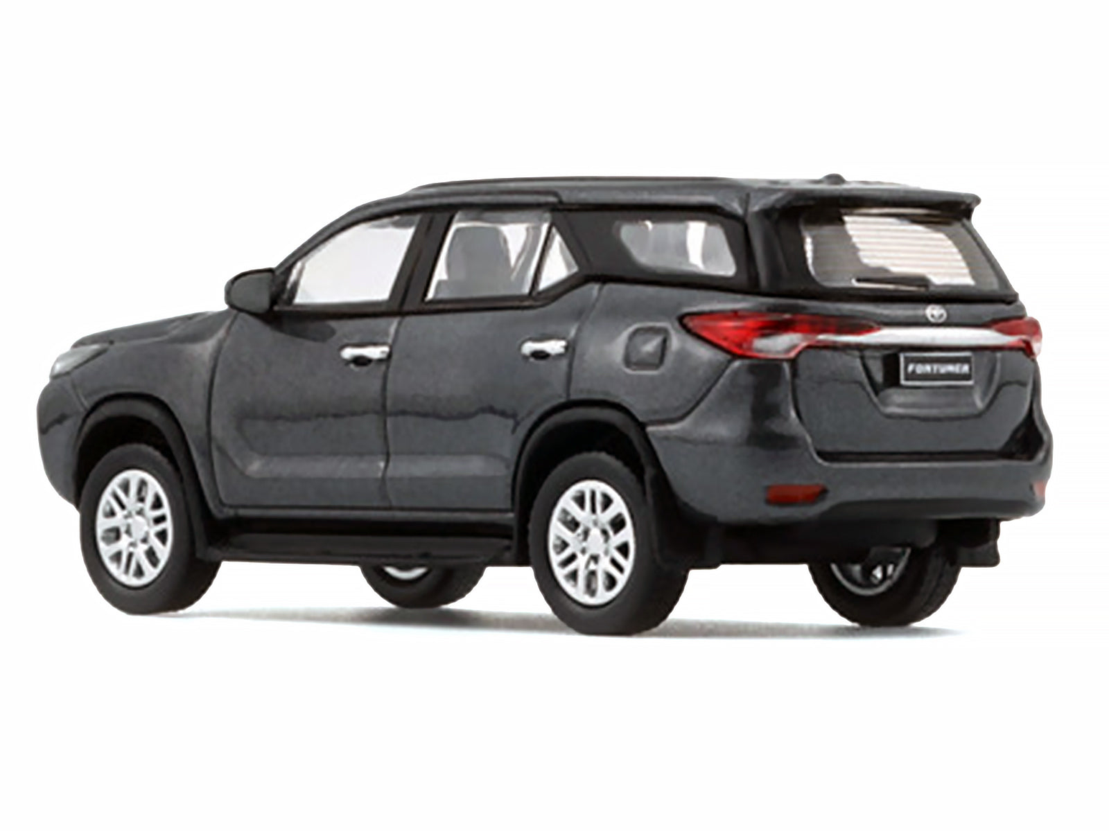 2018 Toyota Fortuner Dark Silver Metallic 1/64 Diecast Model Car by BM Creations