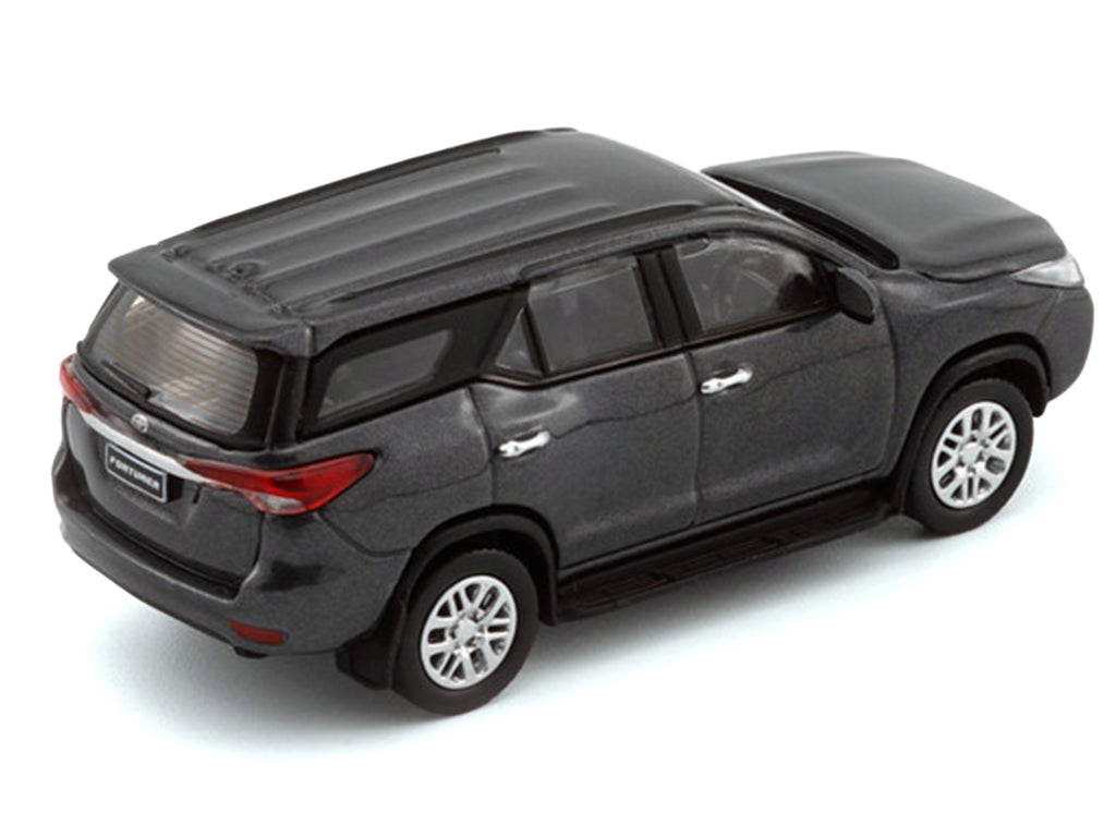 2018 Toyota Fortuner Dark Silver Metallic 1/64 Diecast Model Car by BM Creations