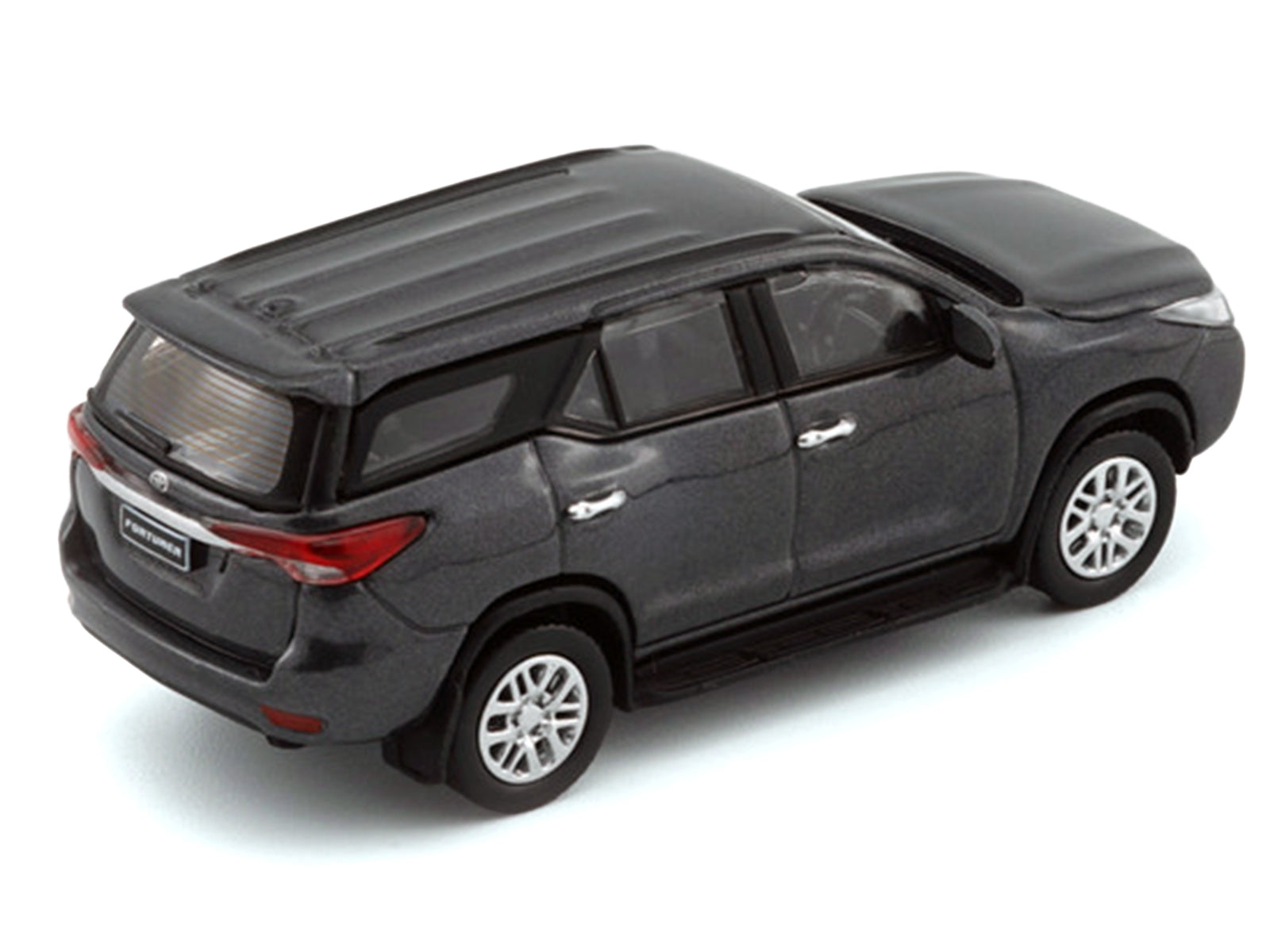 2018 Toyota Fortuner Dark Silver Metallic 1/64 Diecast Model Car by BM Creations