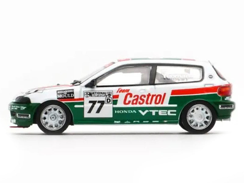 Honda Civic EG6 RHD (Right Hand Drive) #77 Team Castrol "National Saloon Car Cup" (1993) 1/64 Diecast Model Car by BM Creations-1