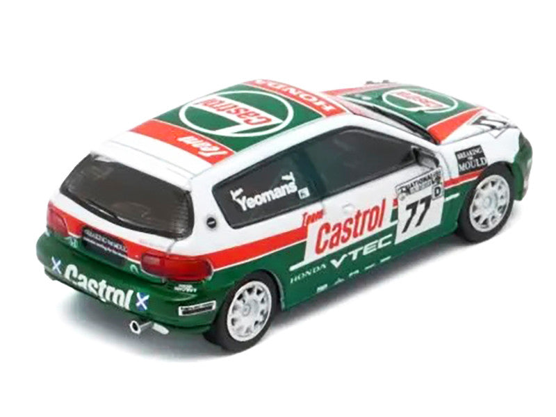 Honda Civic EG6 RHD (Right Hand Drive) #77 Team Castrol "National Saloon Car Cup" (1993) 1/64 Diecast Model Car by BM Creations-3