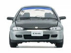 Honda Civic EG6 RHD (Right Hand Drive) Raw Metal with Carbon Hood with Alternates 1/64 Diecast Model Car by BM Creations-2