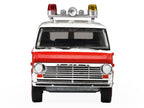 1969 Ford Econoline Ambulance "Los Angeles Fire Department" Red and White "Fire & Rescue" Series #5 1/64 Diecast Model Car by Greenlight-0