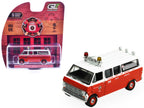 1969 Ford Econoline Ambulance "Los Angeles Fire Department" Red and White "Fire & Rescue" Series #5 1/64 Diecast Model Car by Greenlight-4