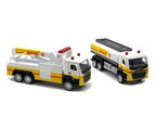 Shell Gas Station Playset with Volvo Oil Tanker and Volvo Tow Truck Diorama Set-0