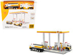 Shell Gas Station Playset with Volvo Oil Tanker and Volvo Tow Truck Diorama Set-3