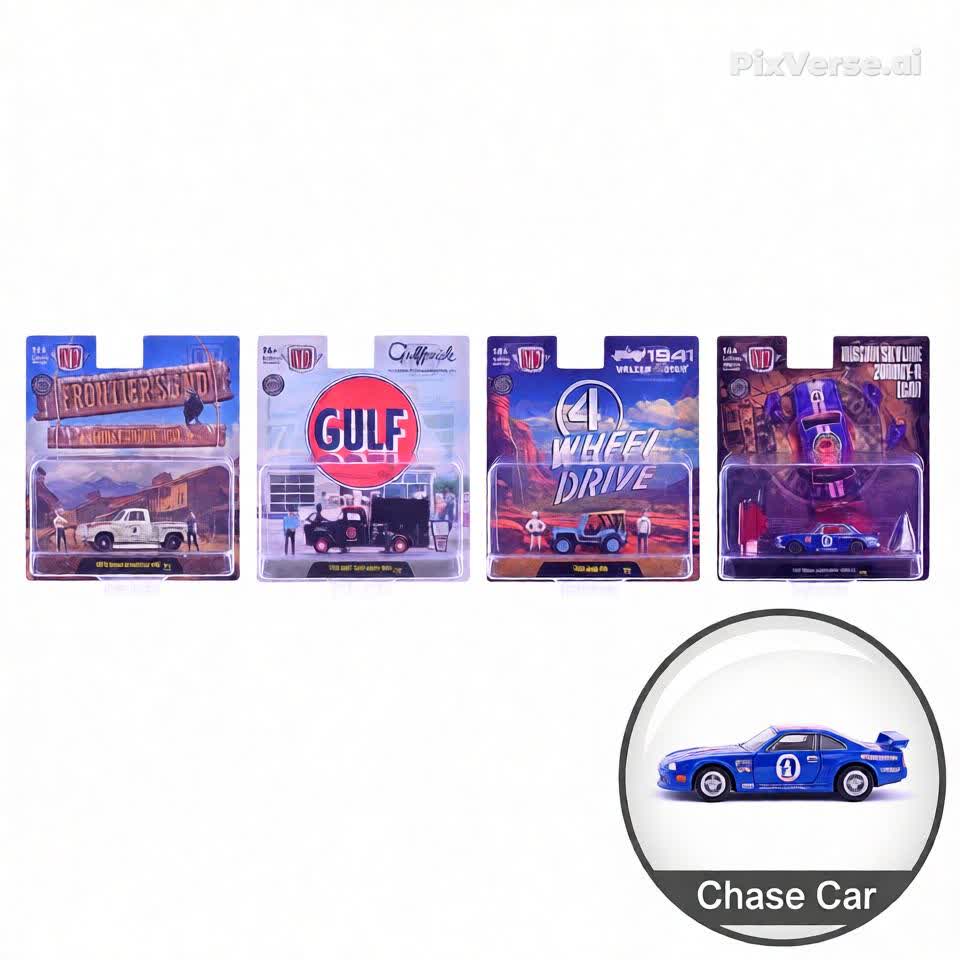 "Auto News" Release 18 Set of 4 Cars Limited Edition to 8000 pieces Worldwide 1/64 Diecast Model Cars by M2 Machines