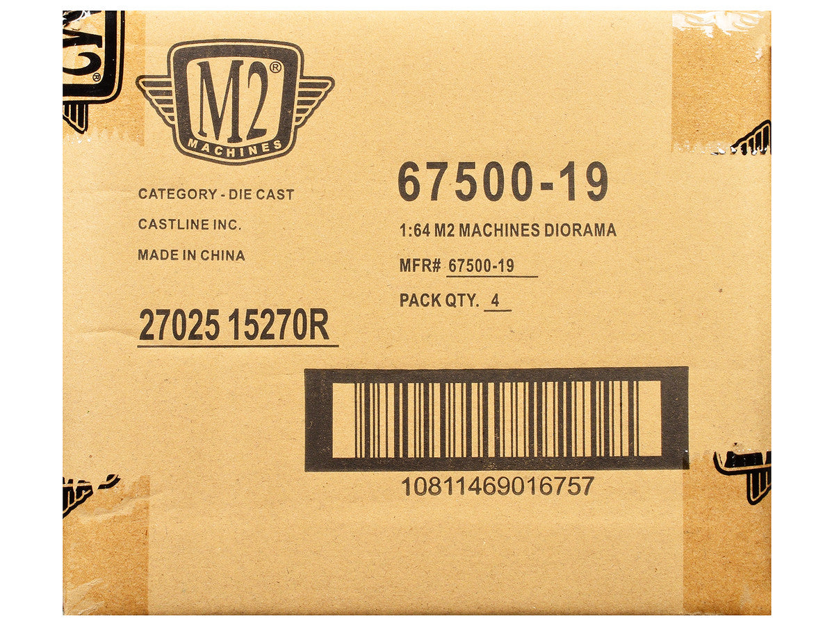 "Auto News" Release 19 Set of 4 Cars Limited Edition to 6000 pieces Worldwide 1/64 Diecast Model Cars by M2 Machines-1