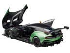 Aston Martin Vulcan Apple Tree Green Metallic with Orange Accents and Carbon Top 1/18 Model Car by Autoart-1