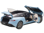 Aston Martin DB11 Q Frosted Glas Blue with Black Top 1/18 Model Car by Autoart-1