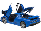 Bugatti EB110 SS Super Sport French Racing Blue with Silver Wheels 1/18 Model Car by Autoart