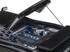 Bugatti EB110 SS Super Sport Nero Vernice Black with Red Interior and Silver Wheels 1/18 Model Car by Autoart-3