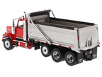 Western Star 4900 SF Dump Truck Red and Silver 1/50 Diecast Model by Diecast Masters-3