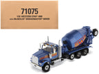 Western Star 4900 with Bridgemaster McNeilus Mixer Blue Metallic "Transport Series" 1/50 Diecast Model by Diecast Masters-4