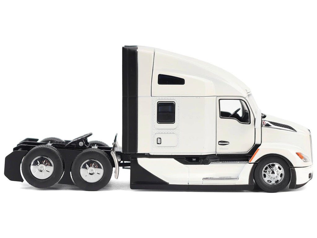 Kenworth T680 Truck Tractor Pearl White "Transport Series" 1/50 Diecast Model by Diecast Masters-1
