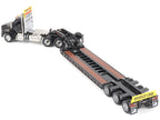 Kenworth T880 SBFA Tridem Truck with Trail King HDG Lowboy Trailer Black "Transport Series" 1/50 Diecast Model by Diecast Masters-1