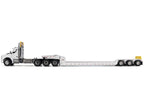 Kenworth T880 SBFA Tridem Truck with Trail King HDG Lowboy Trailer White "Transport Series" 1/50 Diecast Model by Diecast Masters-0