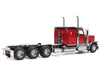 Peterbilt 589 Tridem-Axle Legendary Package Truck Tractor with 58" Sleeper Legendary Red "Transport Series" 1/32 Diecast Model by Diecast Masters-3