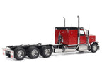 Peterbilt 589 Tridem-Axle Legendary Package Truck Tractor with 58" Sleeper Legendary Red "Transport Series" 1/32 Diecast Model by Diecast Masters
