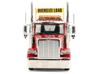 Peterbilt 589 Tridem-Axle Truck Tractor with Day Cab Legendary Red "Transport Series" 1/32 Diecast Model by Diecast Masters