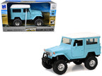 Toyota Land Cruiser FJ40 Light Blue with White Top "Xtreme Off-Road" Series 1/24 Diecast Model by New Ray-0