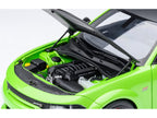 Dodge Charger Scat Pack Widebody Sublime Green with Matt Black Hood and Top 1/18 Model Car by Autoart-3