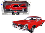 1966 Pontiac GTO Red "Muscle Car Collection" 1/25 Diecast Model Car by New Ray-0