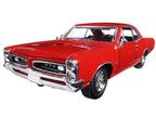 1966 Pontiac GTO Red "Muscle Car Collection" 1/25 Diecast Model Car by New Ray-1