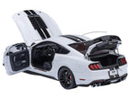 Ford Mustang Shelby GT500 Oxford White with Black Stripes 1/18 Model Car by Autoart-0