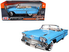 1958 Chevrolet Impala Convertible Light Blue "Timeless Classics" 1/18 Diecast Model Car by Motormax-2