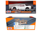 1997 Chevrolet Corvette C5 Coupe White with Red Interior "Timeless Legends" Series 1/24 Diecast Model Car by Motormax-2