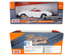 1967 Chevrolet Corvette C2 Convertible White with Red Interior "Timeless Legends" Series 1/24 Diecast Model Car by Motormax-2