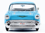 1957 Chevrolet Bel Air Light Blue "Timeless Legends" Series 1/24 Diecast Model Car by Motormax-3