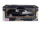 1955 Chevrolet Bel Air Black and Silver 1/24 Diecast Model Car by Motormax-2