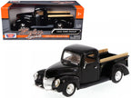 1940 Ford Pickup Truck Black 1/24 Diecast Model Car by Motormax-2