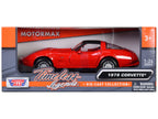 1979 Chevrolet Corvette Red 1/24 Diecast Model Car by Motormax