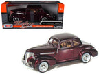 1939 Chevrolet Coupe Burgundy 1/24 Diecast Model Car by Motormax-2