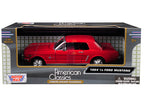 1964 1/2 Ford Mustang Red 1/24 Diecast Model Car by Motormax