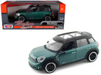 Mini Cooper S Countryman Oxford Green 1/24 Diecast Car Model by Motormax-2