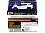 2022 Ford Police Interceptor Utility Plain White "Law Enforcement and Public Service" Series 1/43 Diecast Model Car by Motormax-2