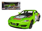 Mazda RX-8 #5 Green "GT Racing" Series 1/24 Diecast Model Car by Motormax-0