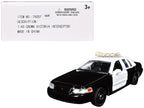 Ford Crown Victoria Police Interceptor Black and White 1/43 Diecast Model Car by Motormax-0