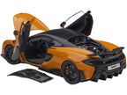 Mclaren 600LT Myan Orange and Carbon 1/18 Model Car by Autoart-1