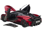 Mclaren 600LT Vermillion Red and Carbon 1/18 Model Car by Autoart-1