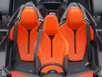 McLaren Speedtail Volcano Orange Metallic with Black Top and Suitcase Accessories 1/18 Model Car by Autoart-4