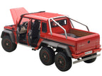 Mercedes G63 AMG 6X6 Red 1/18 Model Car by Autoart-1