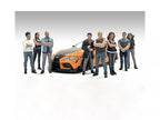 "Car Meet 3" 8 piece Figure Set for 1/18 Scale Models by American Diorama-0