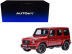 2019 Mercedes-Benz AMG G63 Cardinal Red Metallic 1/18 Model Car by Autoart-4